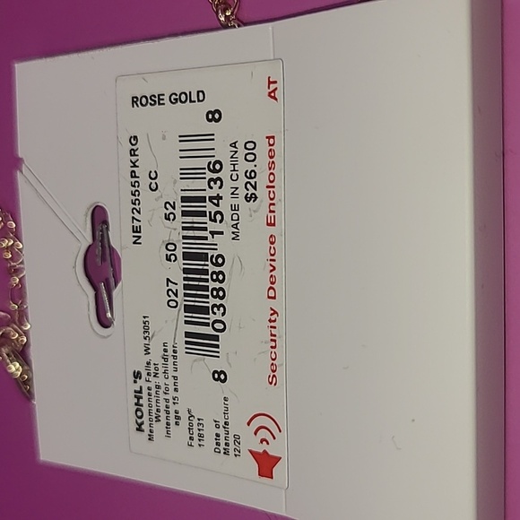 Long semi precious necklace in rose gold tone made by Sonoma. - Picture 11 of 11